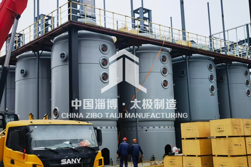 行業(yè)頭條：太極制造 9 萬升大型搪玻璃反應釜安裝現場報道?